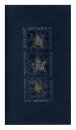  Karácsonyi képeslap - 100x180 mm - oldalra és felfelé nyitható - kreatív kék kartonon ezüst nyomás - 98 db-os készlet