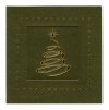 Karácsonyi képeslap - 150x150 mm - oldalra nyitható - dombornyomás, aranyozott nyomás, betétlappal - 70 db-os készleet