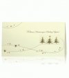Karácsonyi képeslap - 180x100 mm - felfelé nyitható - arany és réz fólianyomású - dombornyomott
