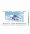 Karácsonyi képeslap - 180x100 mm - felfelé nyitható