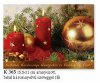 Karácsonyi képeslap - LC/6 méret 155x110 mm - felfelé nyitható - elején magyar nyelvű üdvözlőszöveg, belül 3 nyelvű köszöntő