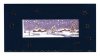 Karácsonyi képeslap - 200x105 mm - felfelé nyitható - arany nyomású fedlappal, ablakkivágással, színes nyomású betétlappal - 20 db-os készlet
