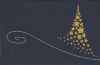 Karácsonyi üdvőzlőlap - 170x115 mm - felfelé nyitható - aranyozott - betétlapos