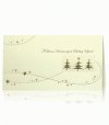 Karácsonyi üdvözlőkártya - 180x100 mm - felfelé nyitható - arany és óarany fólianyomtatású, dombornyomott