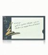 Karácsonyi üdvözlőkártya - 180x100 mm - egylapos - arany és ezüst fólianyomtatású - stancolásba illeszkedő betétlappal