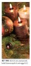Karácsonyi üdvözlőlap - 105x210 mm - oldalra nyitható - kívül magyar és angol, belül 3 nyelvű köszöntőszöveggel - aranyozott