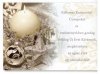  Karácsonyi üdvözlőlap - 155x110 mm - felfelé nyitható - kívül magyar nyelvű köszöntőszöveggel - ezüstözött