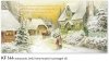  Karácsonyi képeslap - 210x105 mm - felfelé nyitható - aranyozott - kívül magyar nyelvű köszöntő - belül a fotó halványszürke nyomtatással és magyar-angol-német nyelvű szöveggel