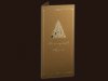 Karácsonyi üdvözlőlap - 100x210 mm - oldalra nyitható - óarany gyöngyházfényű papír - arany díszítéssel - domborítással