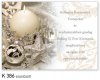 Karácsonyi képeslap - 155x110 mm - felfelé hajtható  - ezüstözött - kívül magyar nyelvű köszöntő - belül üres