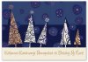  Karácsonyi képeslap - 155x110 mm - felfelé hajtható  - aranyozott - kívül magyar nyelvű köszöntő - belül magyar-angol-német-francia szöveg