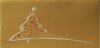 Karácsonyi képeslap - 210x100 mm - felfelé nyitható - aranyszínű, belül fehér karton, melynek külső oldalán prégel tarany karácsonyfa, prégelt piros díszekkel - betétlap nélkül

 