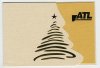 Karácsonyi képeslap - 155x105 mm - oldalra nyitható - opál színű gyöngyházfényű karton borító - aranyozásal - betétlap kérhető