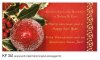 Karácsonyi képeslap - LA/4 - aranyozott díszítés - belül magyar-angol-német üdvözlőszöveg