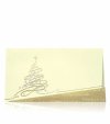  Karácsonyi üdvözlőlap - 180x100 mm - felfelé hajtható - arany gyöngyházfényű karton - arany-ezüst fólianyomással, domborítással - CSAK A KÉSZLET EREJÉIG