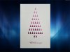   Karácsonyi üdvözlőlap - 100x150 mm - oldalra nyitható - borító: gyöngyházfényű ezüst karton, fényes ezüst és lila díszítéssel - betétlap: egylapos karton 