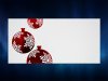    Karácsonyi üdvözlőlap - 200x100 mm - egylapos - fehér matt  karton - fényes piros  díszítéssel